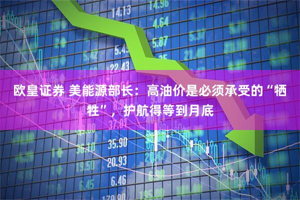 欧皇证券 美能源部长：高油价是必须承受的“牺牲”，护航得等到月底