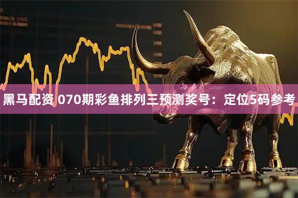 黑马配资 070期彩鱼排列三预测奖号：定位5码参考